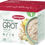 Fullkornsgröt Frukt Från 1år 16 port 530g Semper