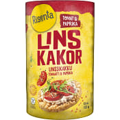 Linskakor Tomat & paprika Glutenfri 122g Risenta