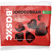 Jordgubbar Fryst 1kg ICA Basic
