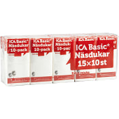 Näsdukar 3-lags 15-p Miljömärkt ICA Basic