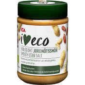 Jordnötssmör utan salt 350g ICA I love eco