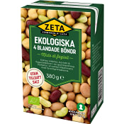 Bönor 4 blandade Ekologisk 230g Zeta