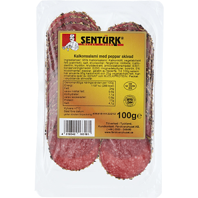 Kalkonsalami peppar