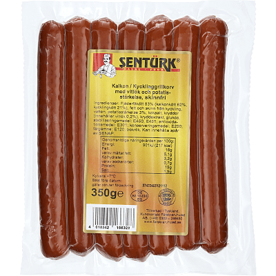 Kalkon/kycklingkorv vitlök