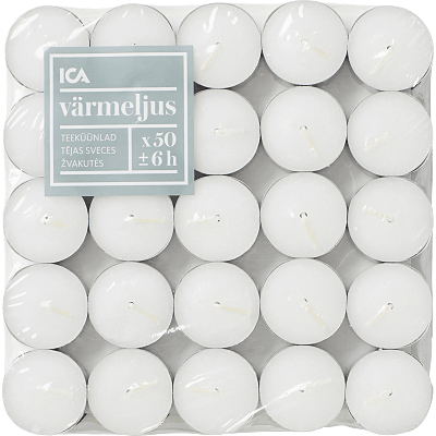 Värmeljus 50-pack