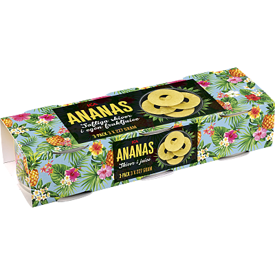 Skivad Ananas 3-p