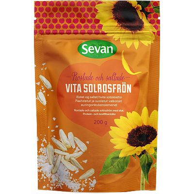 Solrosfrön vita rostade