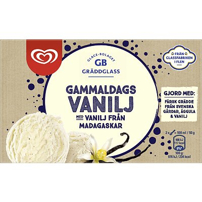 Gammaldags vanilj  Glass 