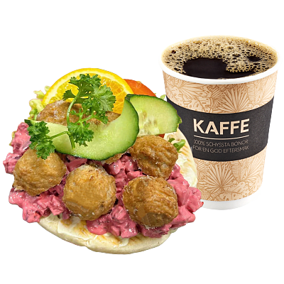 Köttbullemacka inkl dryck